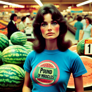 A color photograph from the early seventies of a stunning 23-yea...