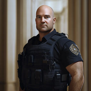 Create a lifelike digital portrait of Corporal Thomas McBride, a...