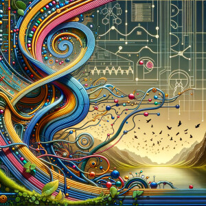 The golden ratio, Minimalist art Circuit, boards, circuitry, diagrams Cellular structures, DNA, circuit boards, colorful wires,  asian and Egyptian  graffiti, lie detector graphs, cardio, printout , branches infinity sign, cave, Art, handprints, distant birds flying, flowering vines, abstract gestural painting, dna