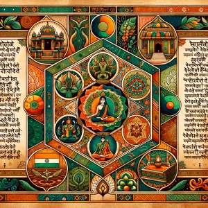 Bhagavad Gita and it's teachings THEME colouring