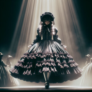 Stage of grief, elegant gothic lolita, grief aura