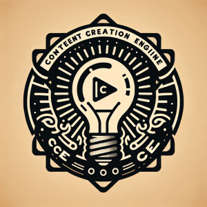 Design a dynamic logo for "Content Creation Engine," a company s...