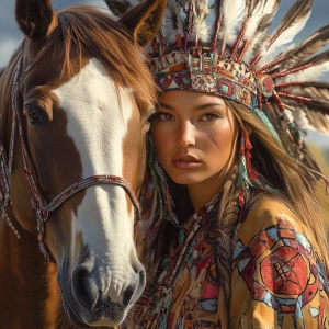 Create an 8K ultra-high-resolution image of Sacagawea, the renow...