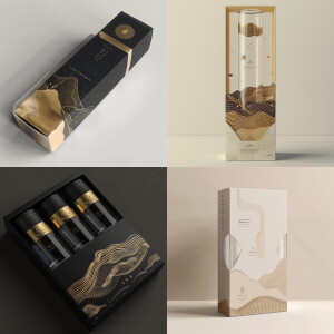 Luxurious product package box for coffee bags, unique product la...