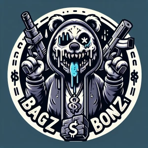 , animated demon influenced by horror elements, dressed in a ooz...