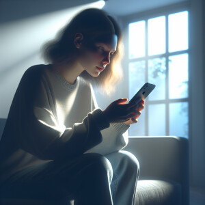 Create a photorealistic image of a sweet 19-year-old european si...
