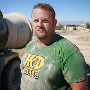 Curtis Kowe a typical construction worker obese fat  white male...