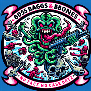 Design a highly intricate and comic like vivid circular logo fea...