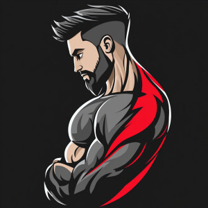 Logo for a protein shop