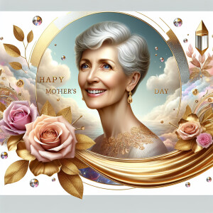 A horizontal portrait of a thinner, smiling curvy 80 year old Ca...
