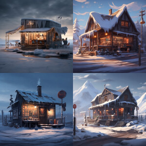 Come up with a name for a coffee shop in cold regions