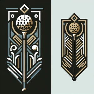 Design an elegant, Art Deco-inspired logo for "Clean Swing," ref...