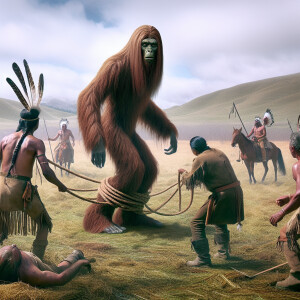 1800s Mississippi: A towering nine-foot Sasquatch with an elonga...