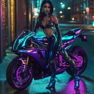 Create a highly realistic image of Dahlia Valentina posing confi...