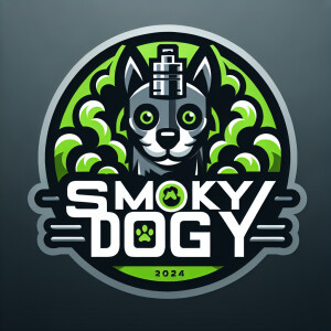 Smoky Dogy логотип для вейп шопа и магазина зоотоваров в  стиле...