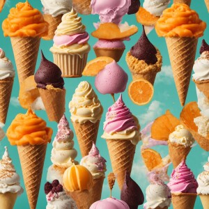 self-licking vanilla ice cream cone. Make the ice cream to have...