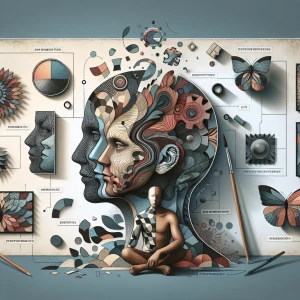 Create a conceptual artwork that interrogates the notion of pers...