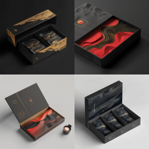 Luxurious coffee box for placing coffee bags inside, unique prod...