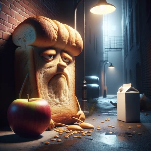 Picture a world where anthropomorphic food items go about their...