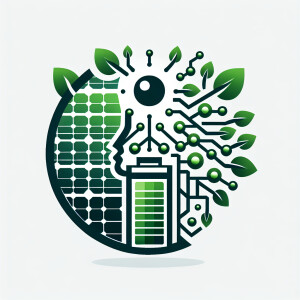 Design a logo for a green energy startup specializing in battery...