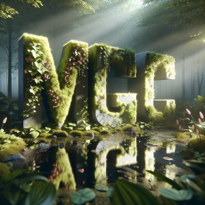 Background and setting:
1. Start with a dark forest-like backgro...