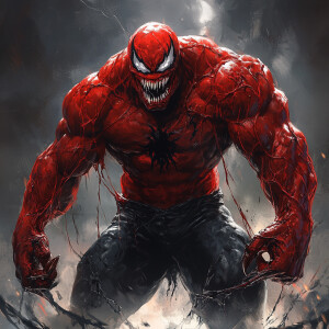 The red hulk fused with venom