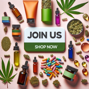 Create a vibrant, visually appealing image of Cannaglobe’s produ...