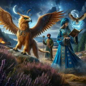 Myth creature and people