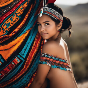 Young native girl nude spreading her butt cheeks for a hd photog...