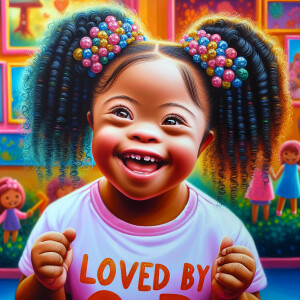Adjust the image to correct the spelling of the phrase “Loved by...