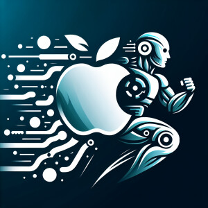 Create a logo of feud between Apple iPhone and Android