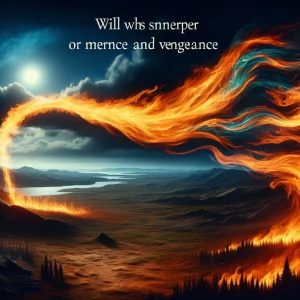 the winds carry fire, will they whisper mercy or scream vengeanc...