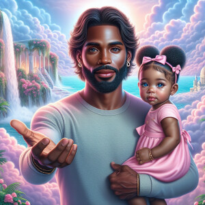Create a 3D realistic artwork featuring the phrase 'Jesus Saves'...