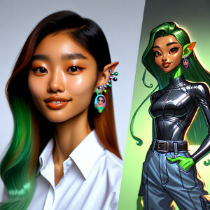 Vivid And Vibrant Bold Graphic Art style digital illustration of...