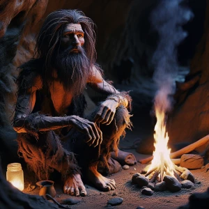 Create an image of Loki, clean-shaven,  long stringy black hair,...