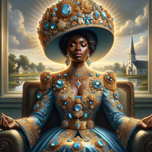 Create an illustration that embodies spirituality and a deep con...