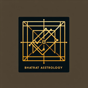 Квадрат с диагоналями и гранями как алмаз и текст логотипа bhara...