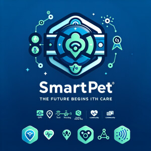"Create a logo for a high-tech smart pet collar brand named Smar...
