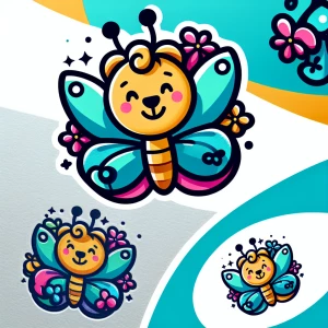 [Baby Loves Co.] Spell correctly and add butterflies big logo