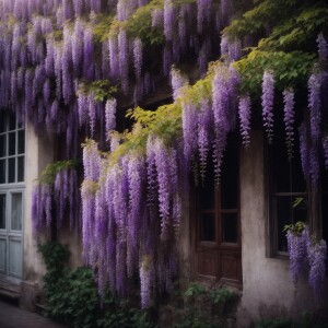 blooming wisteria