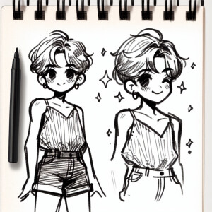 a feminine boy, girly boy, cute boy, crossdressing, short shorts...