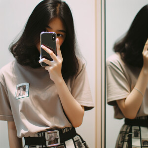 An Indian 16 years beautiful old girl, hiding her face, taking s...