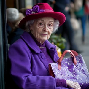 When I am an old woman I shall wear purple
With a red hat which...