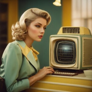 A stunningly elegant vintage-chic satellite hacker, their every...