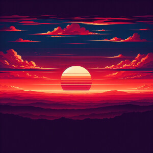 create a video of the sunset