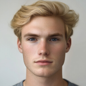 Create an image of a 23-year-old American man from Cerritos, CA...