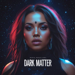 Design a rap album cover titled "Dark Matter" for the artist Mar...