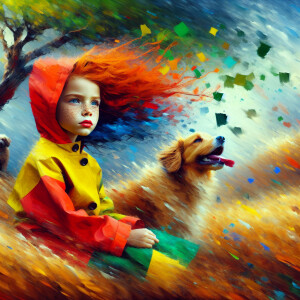 Ultra realistic features,  Abstract Art portrait , wet on dry te...