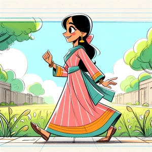 A walking person