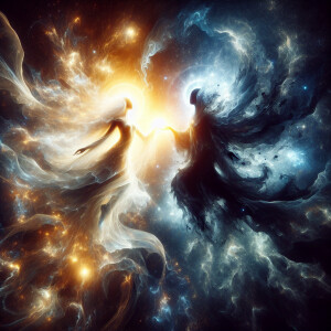 A being of light.  A being of darkness